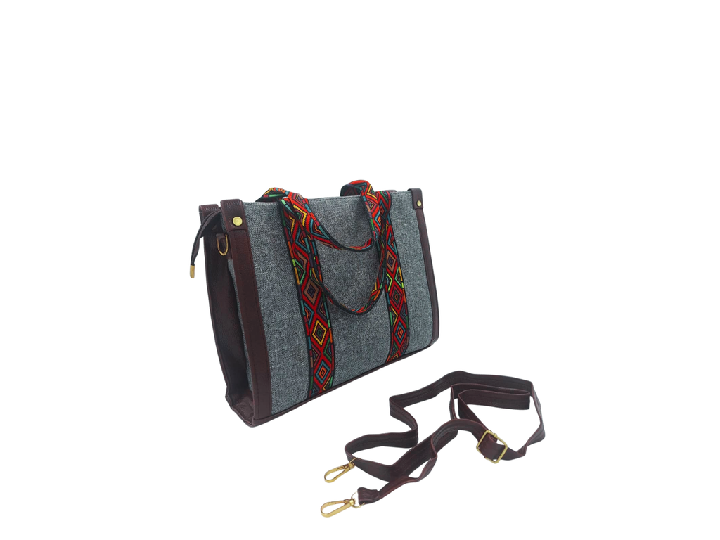 GREY MOSAIC OFFICE BAG