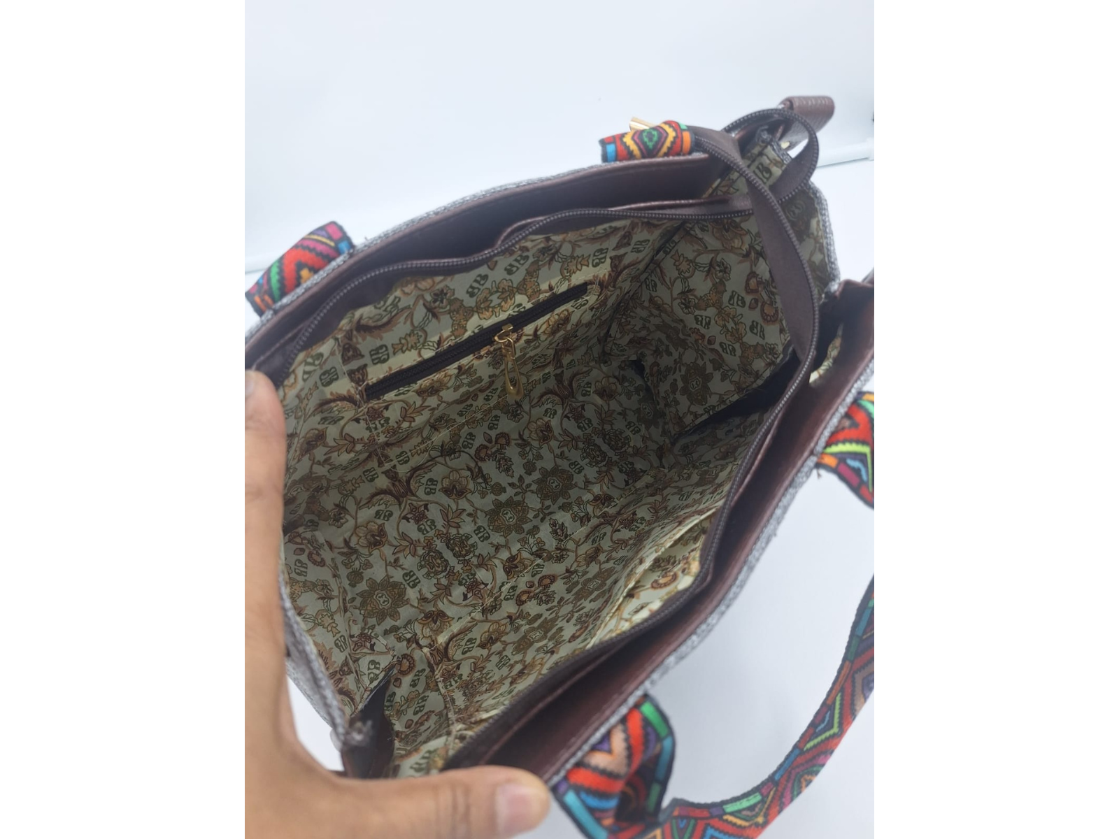 GREY MOSAIC OFFICE BAG