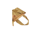 CAMEL BEIGE RAFIA TOTE WITH TASSEL