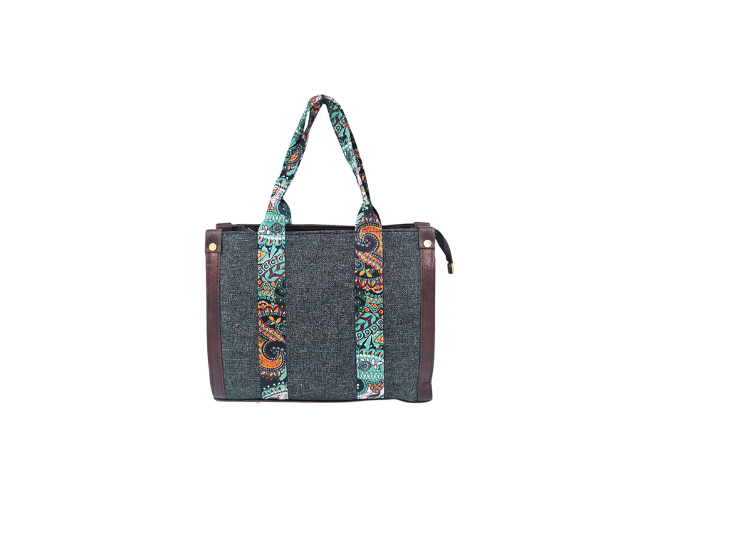 MIDNIGHT PAISLEY OFFICE BAG