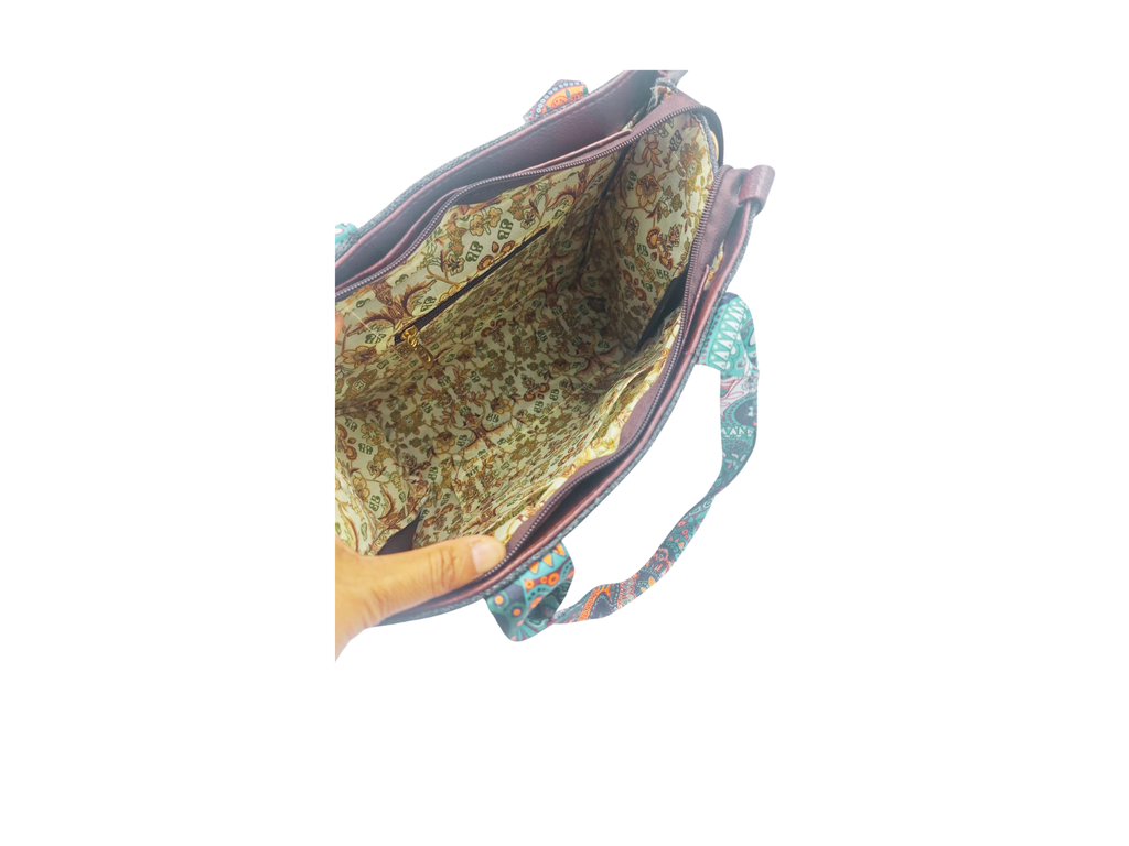 MIDNIGHT PAISLEY OFFICE BAG