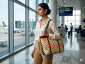 CHEVRON COLORPOP LAPTOP TOTE BAG
