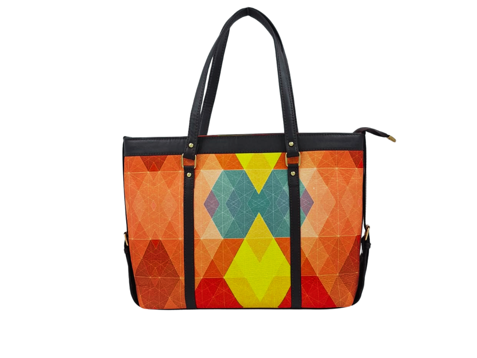 GOEMETRIC PRINT LAPTOP TOTE BAG