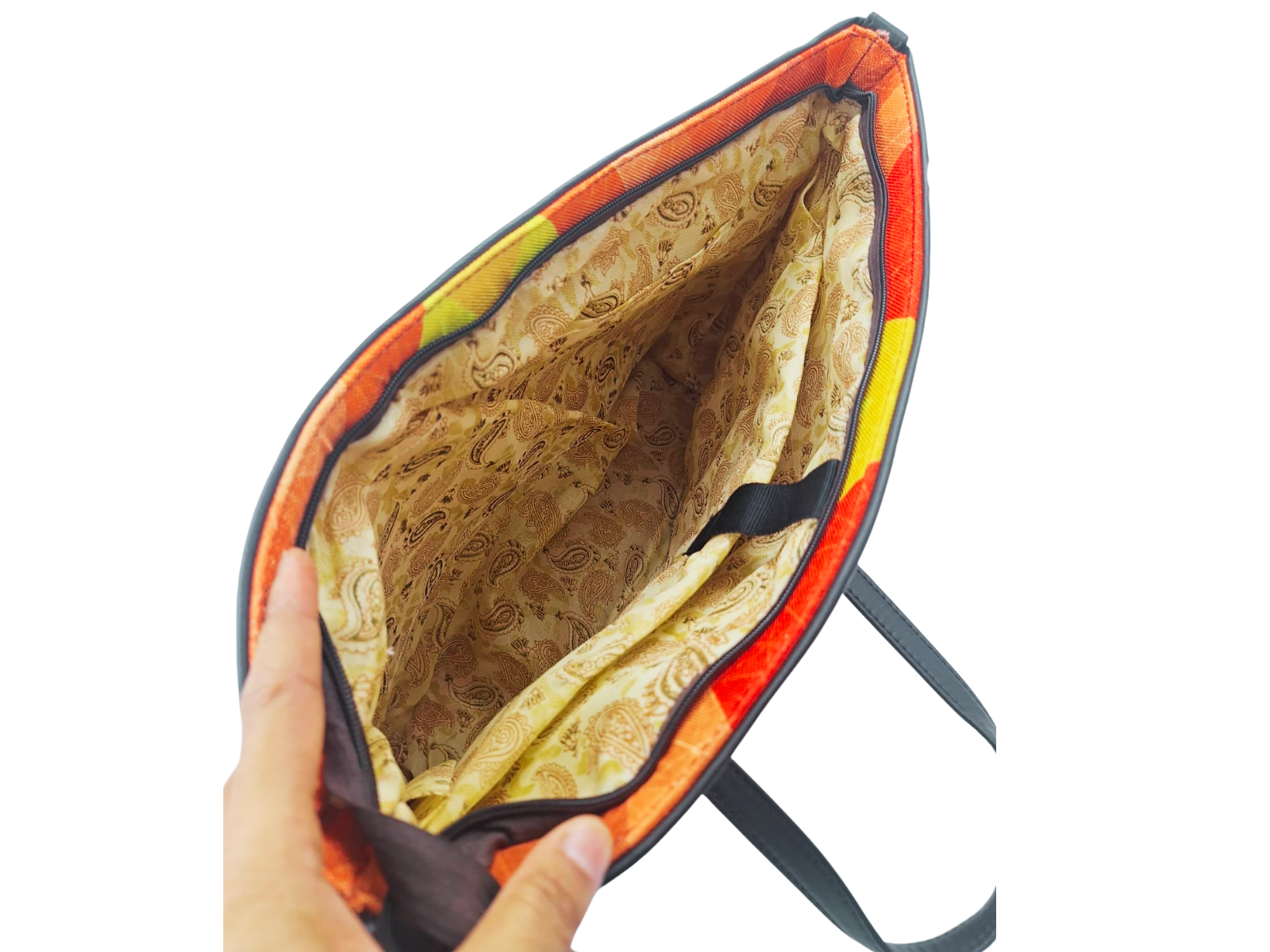GOEMETRIC PRINT LAPTOP TOTE BAG