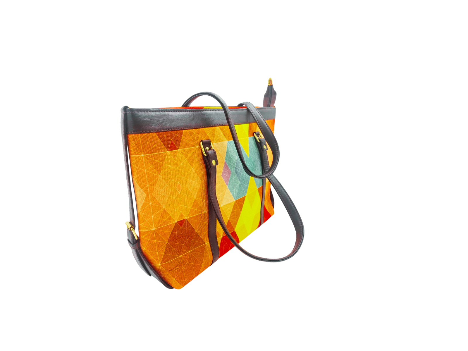 GOEMETRIC PRINT LAPTOP TOTE BAG