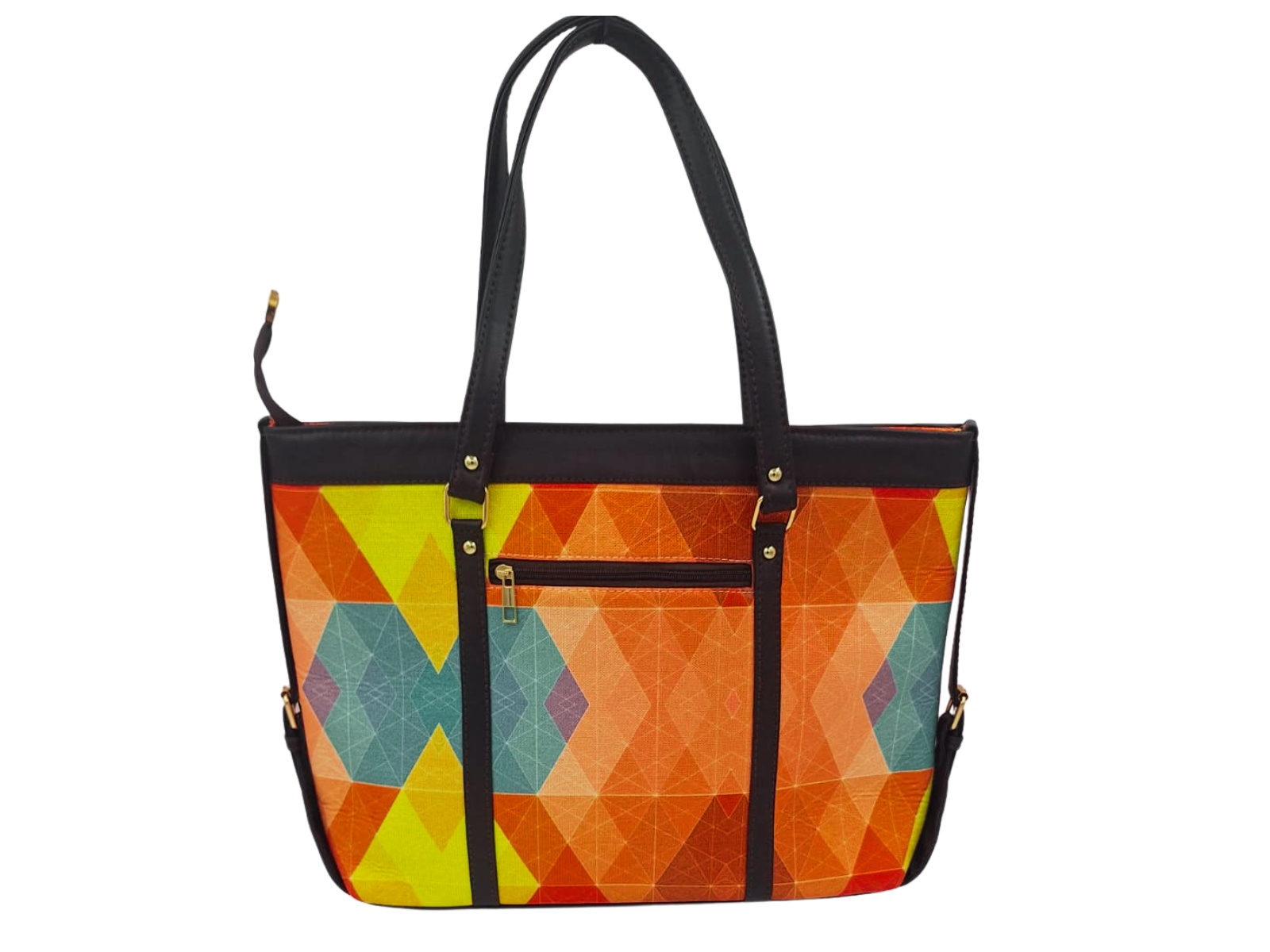 GOEMETRIC PRINT LAPTOP TOTE BAG