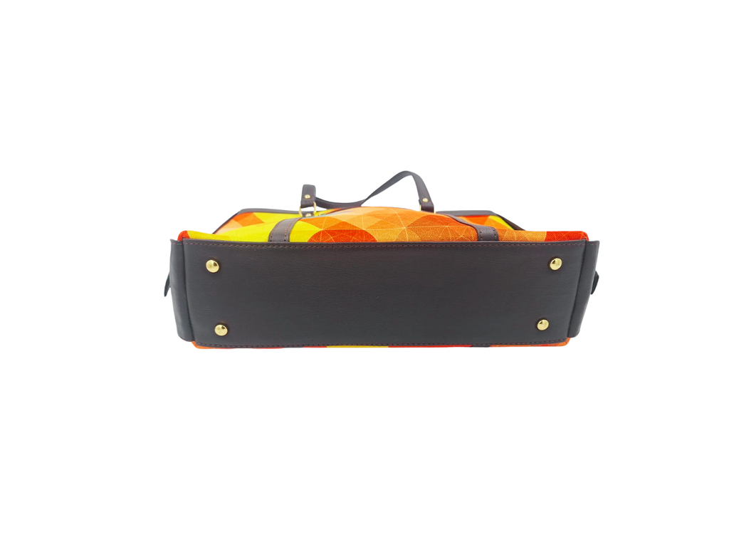 GOEMETRIC PRINT LAPTOP TOTE BAG