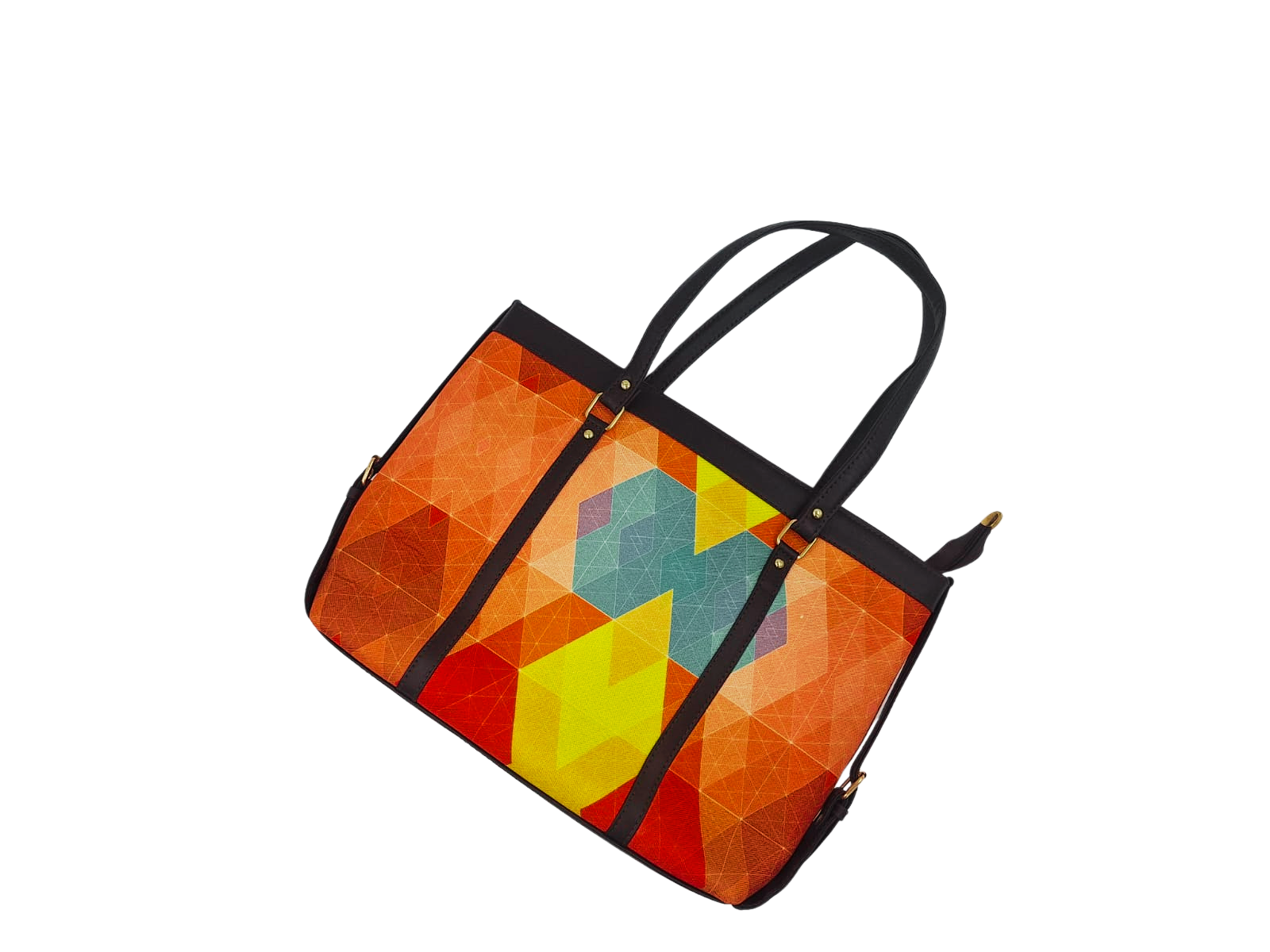 GOEMETRIC PRINT LAPTOP TOTE BAG